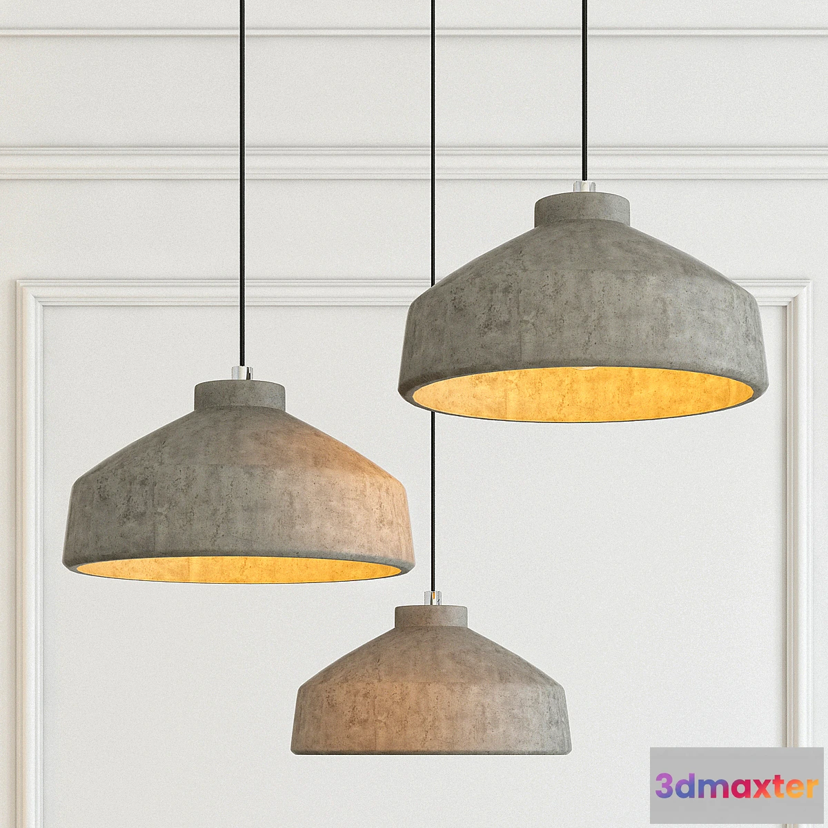 1438964 - Modern cement lights 04 3D Max