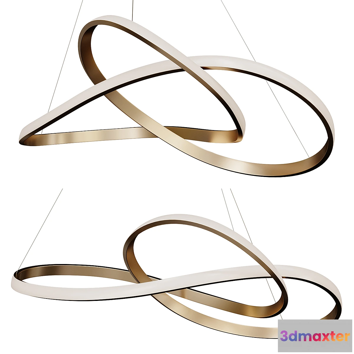 1439042 - Chandelier Ribbon 3D Max