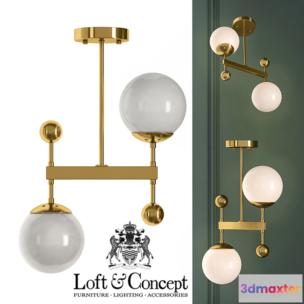 1439348 - Ceiling lamp Libra Pendant 3D Max