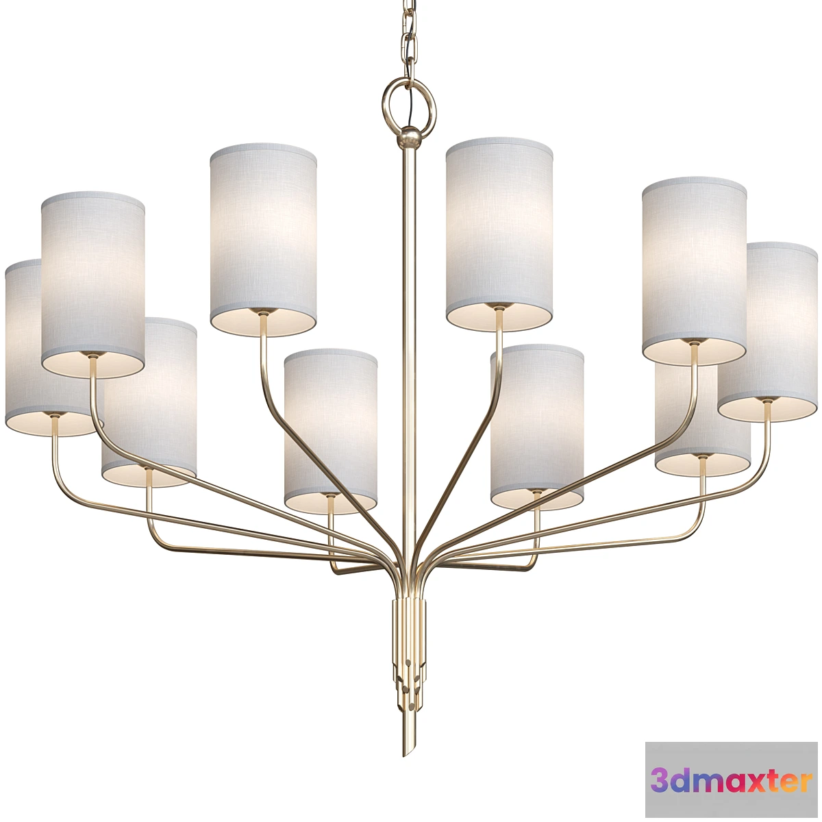 1439998 - Troy Lighting_Juniper Chandelier 3D Max