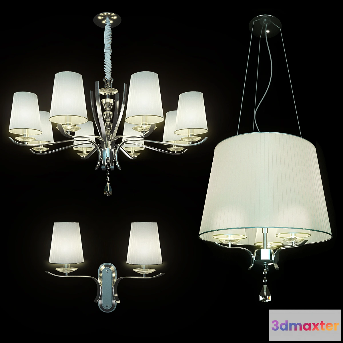 1440116 - Ideal Lux Pegaso _set 1 3D Max