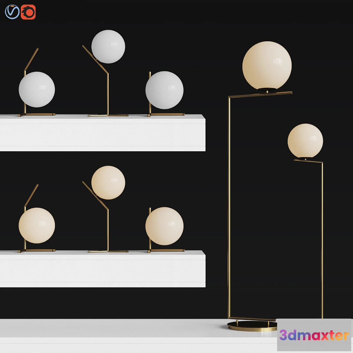 1440184 - Flos Light Set - Set 1 3D Max