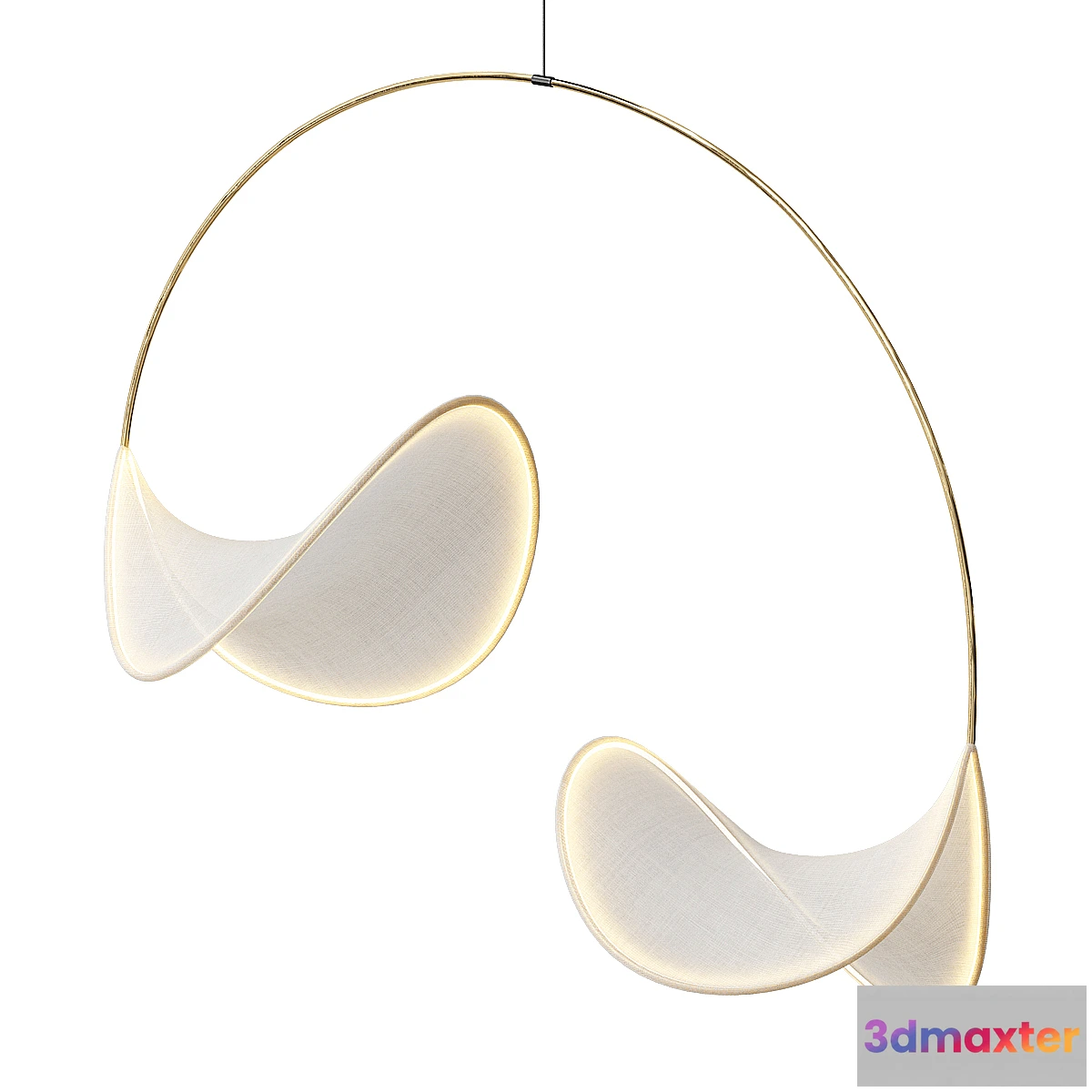 1440604 - llll-02 fabric pendant light 3D Max