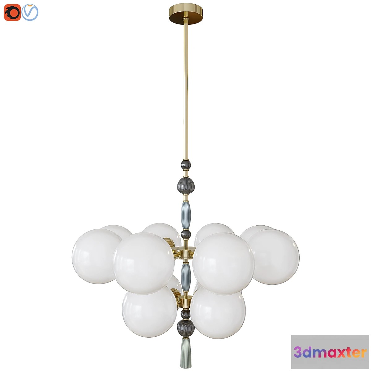 1440626 - Hanging chandelier Odeon Light 5405_12 PALLE 3D Max