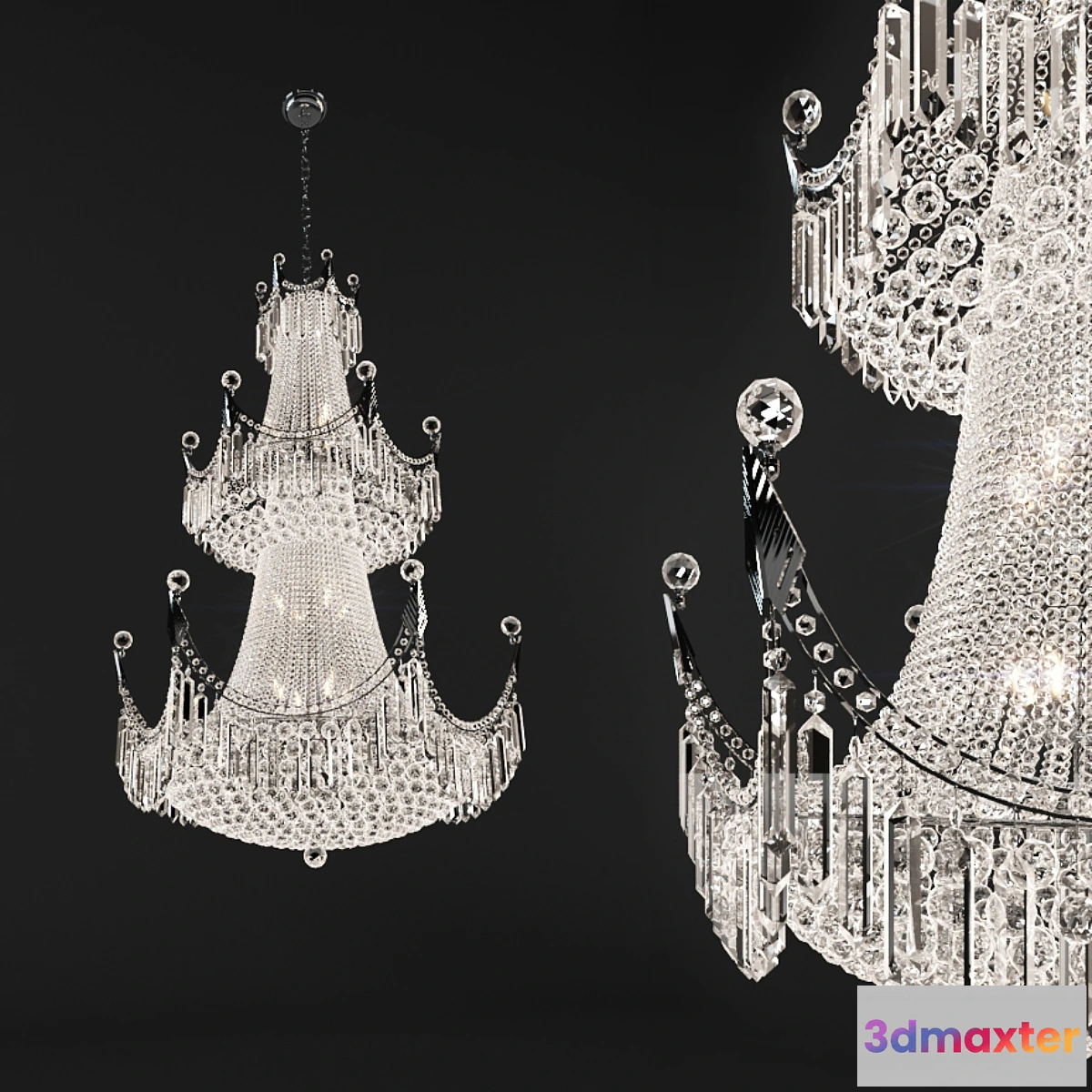 1440894 - Corona Colection Chandelier 8949G36C 3D Max