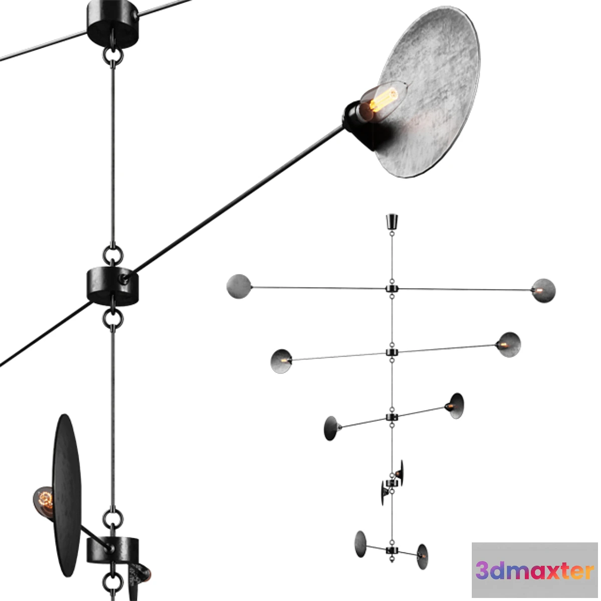 1440994 - Jose Esteves Mobile Chandelier 3D Max