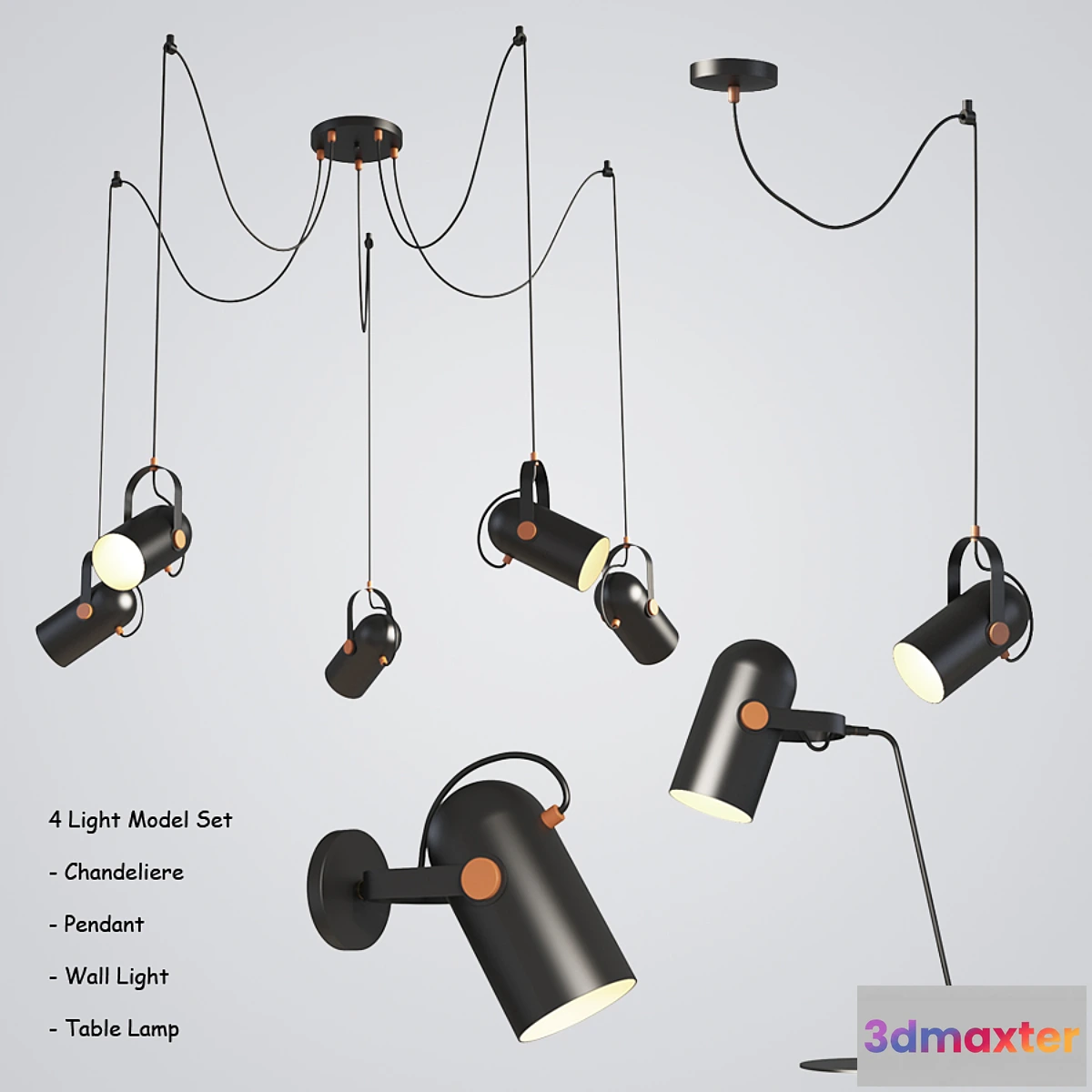 1441532 - Four Light Set 1 3D Max