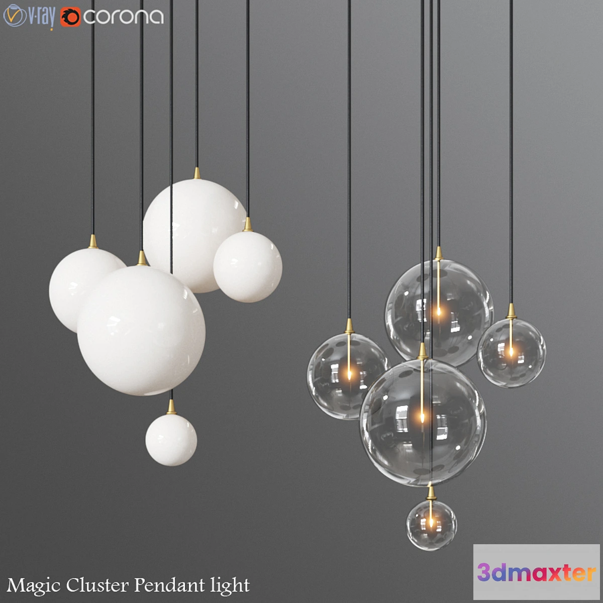 1441556 - Magic Cluster Pendant light 3D Max