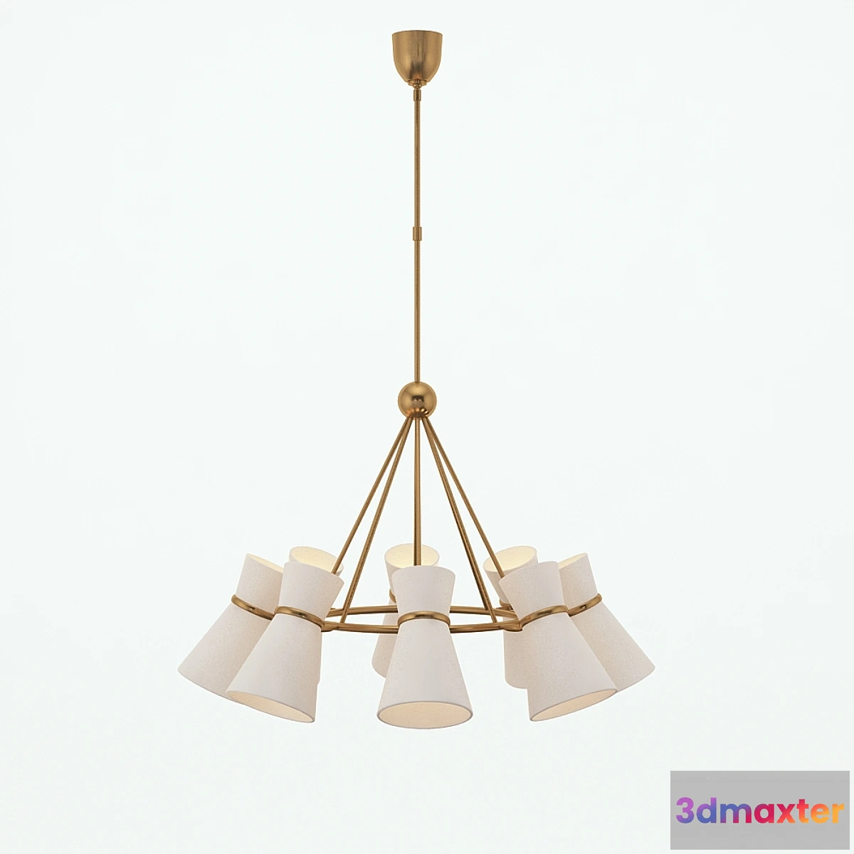 1441600 - Clarkson ARN5036 Chandelier (gold) 3D Max