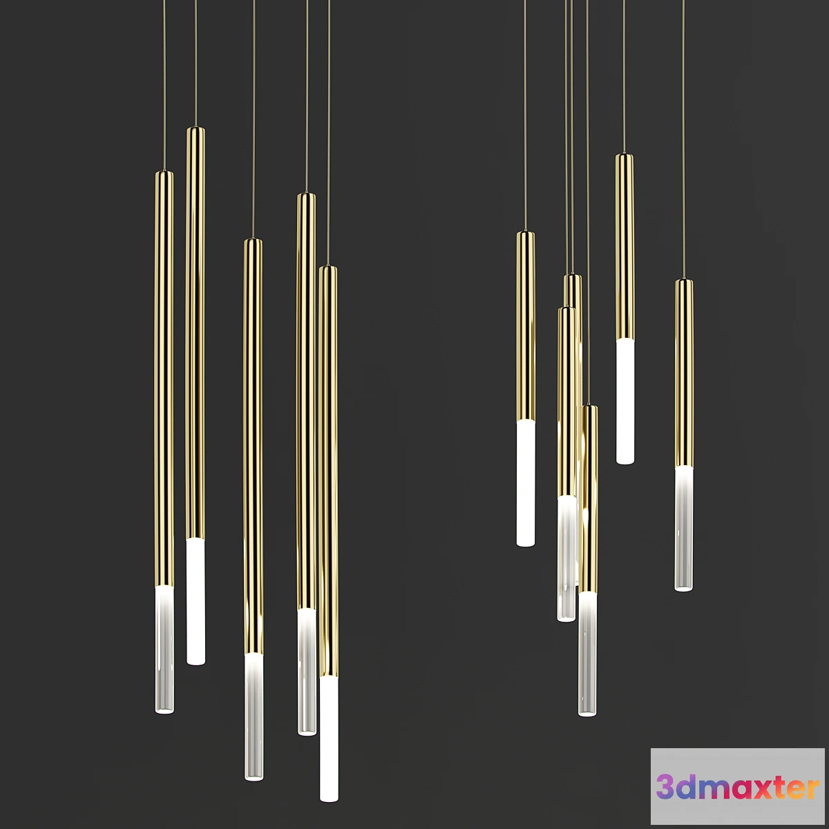 1441988 - Pendant Light Slim Long by Forstlight 3D Max