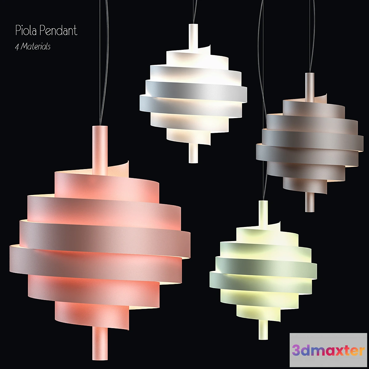 1442334 - Piola pendant 3D Max