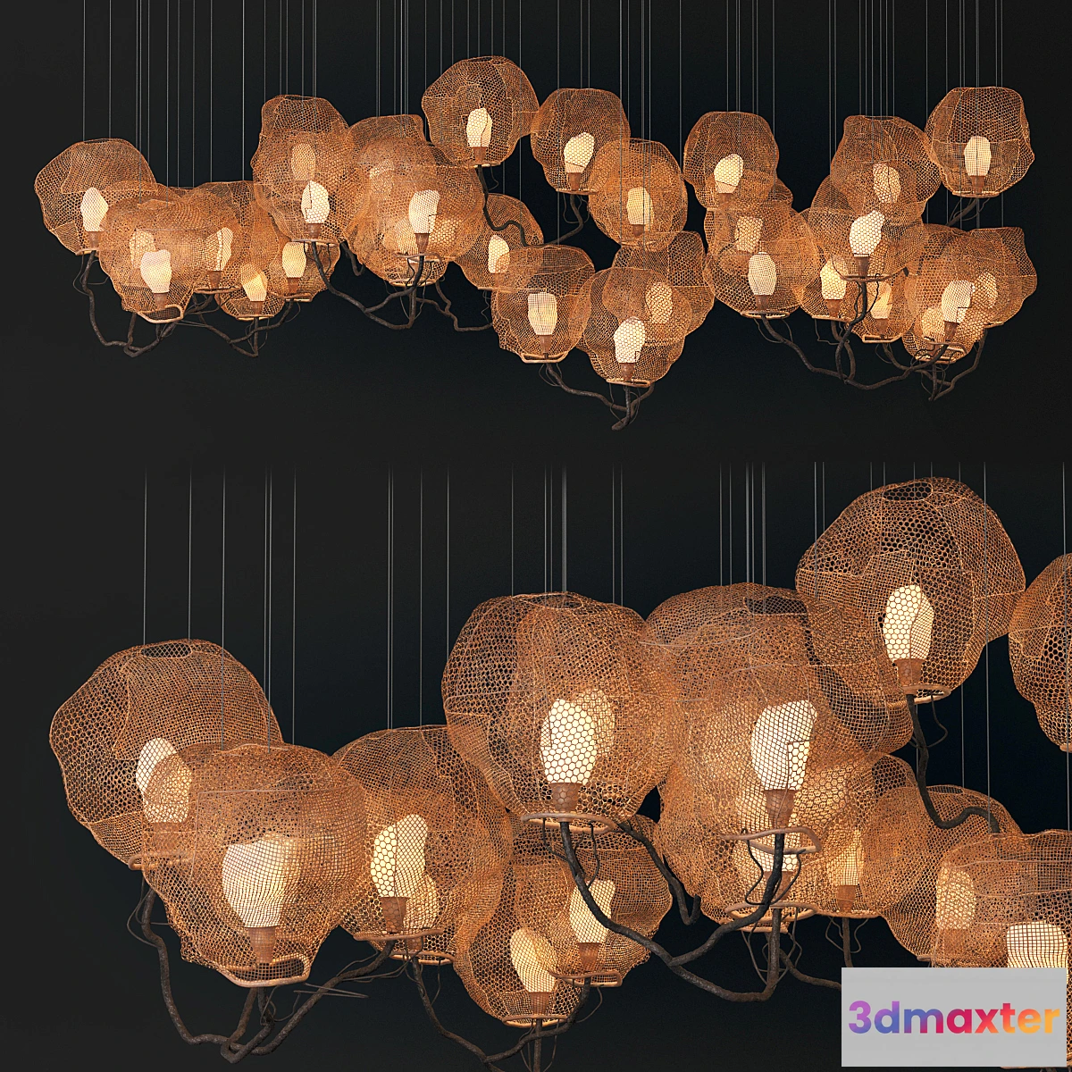 1442362 - Nacho Carbonell Inside a forest cloud chandelier 3D Max