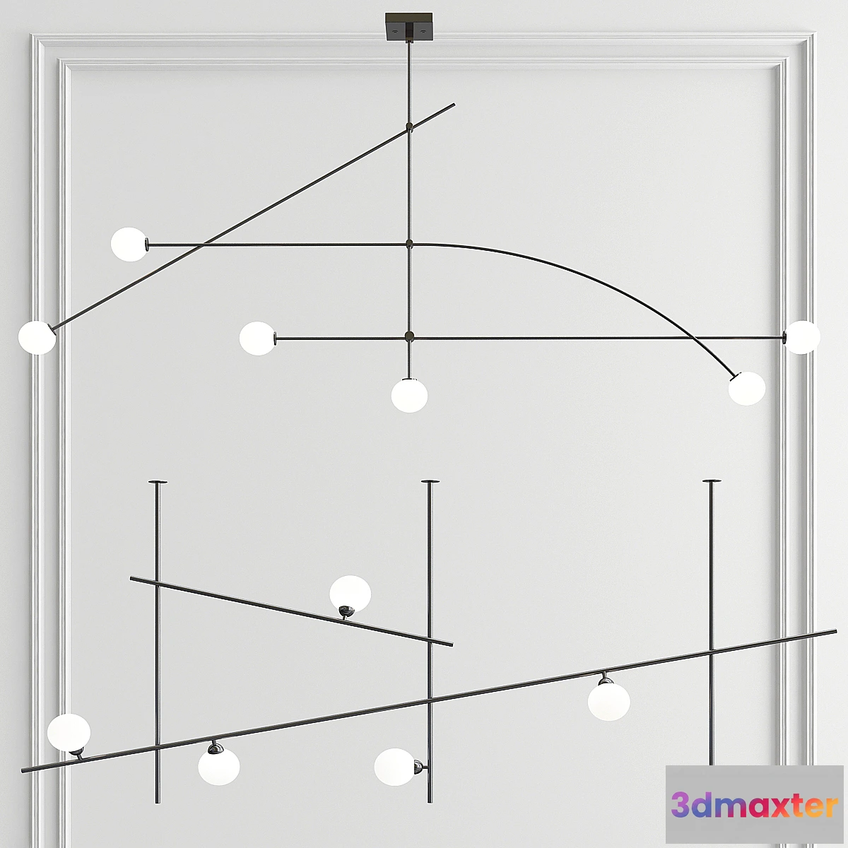 1442512 - Tempo & Fabbian Chandelier 3D Max