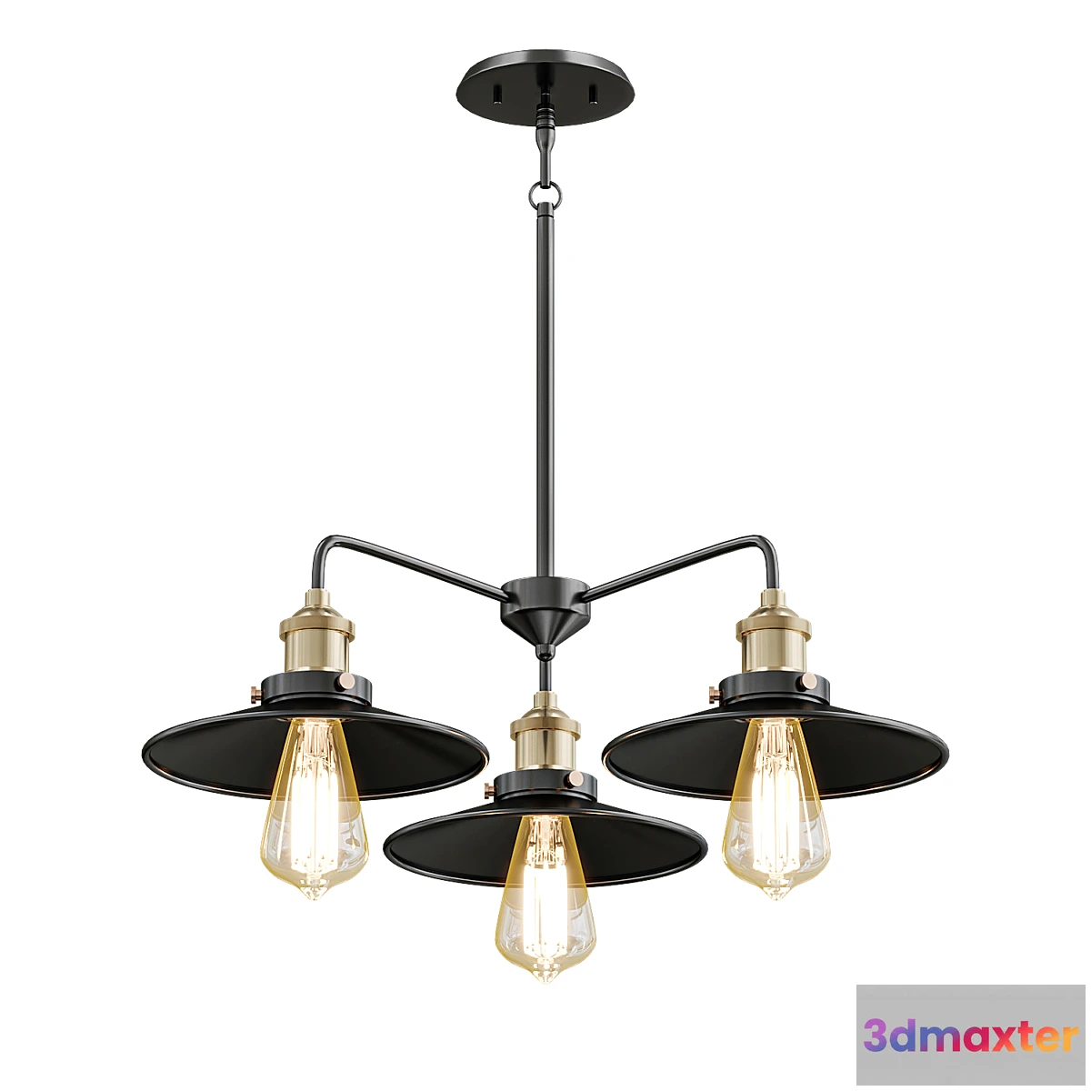 1442528 - Conical chandelier lamp 3D Max