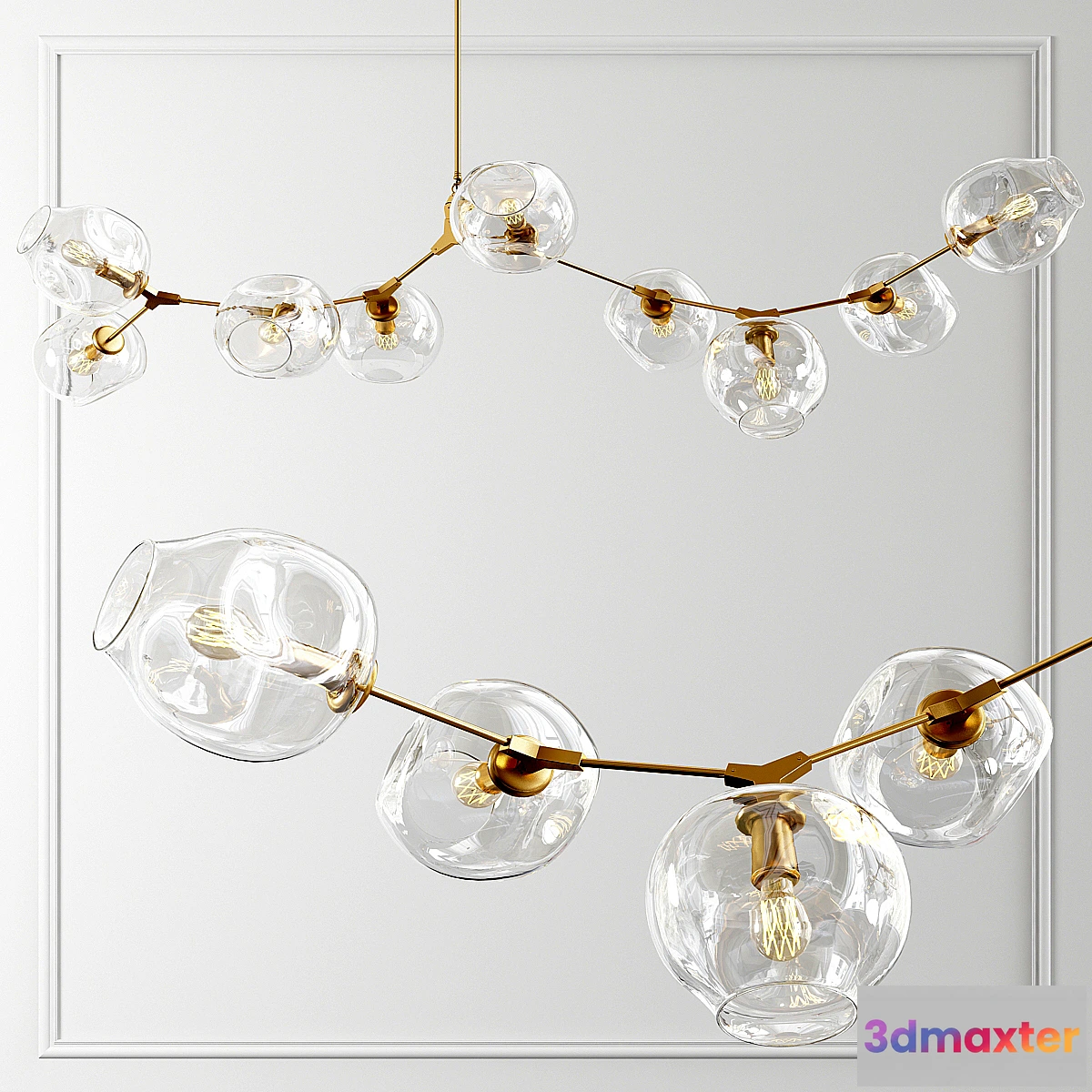 1442602 - Branching Bubble - 9 Lights_2 3D Max