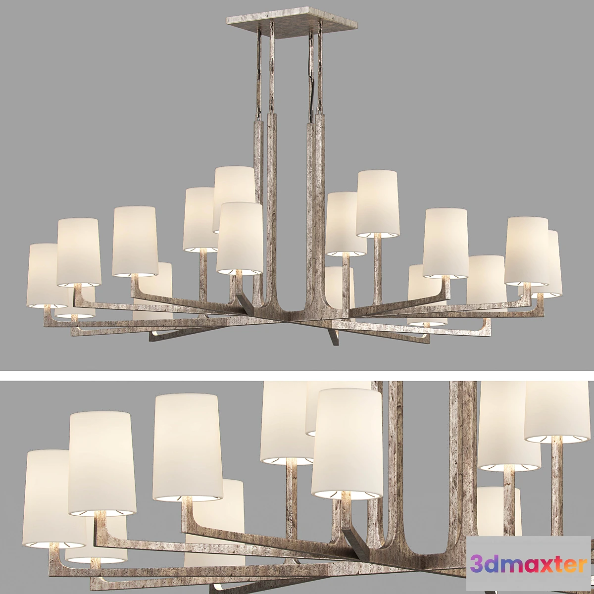 1442842 - RESTORATION HARDWARE WRIGHT ROUND CHANDELIER 60 ” 3D Max