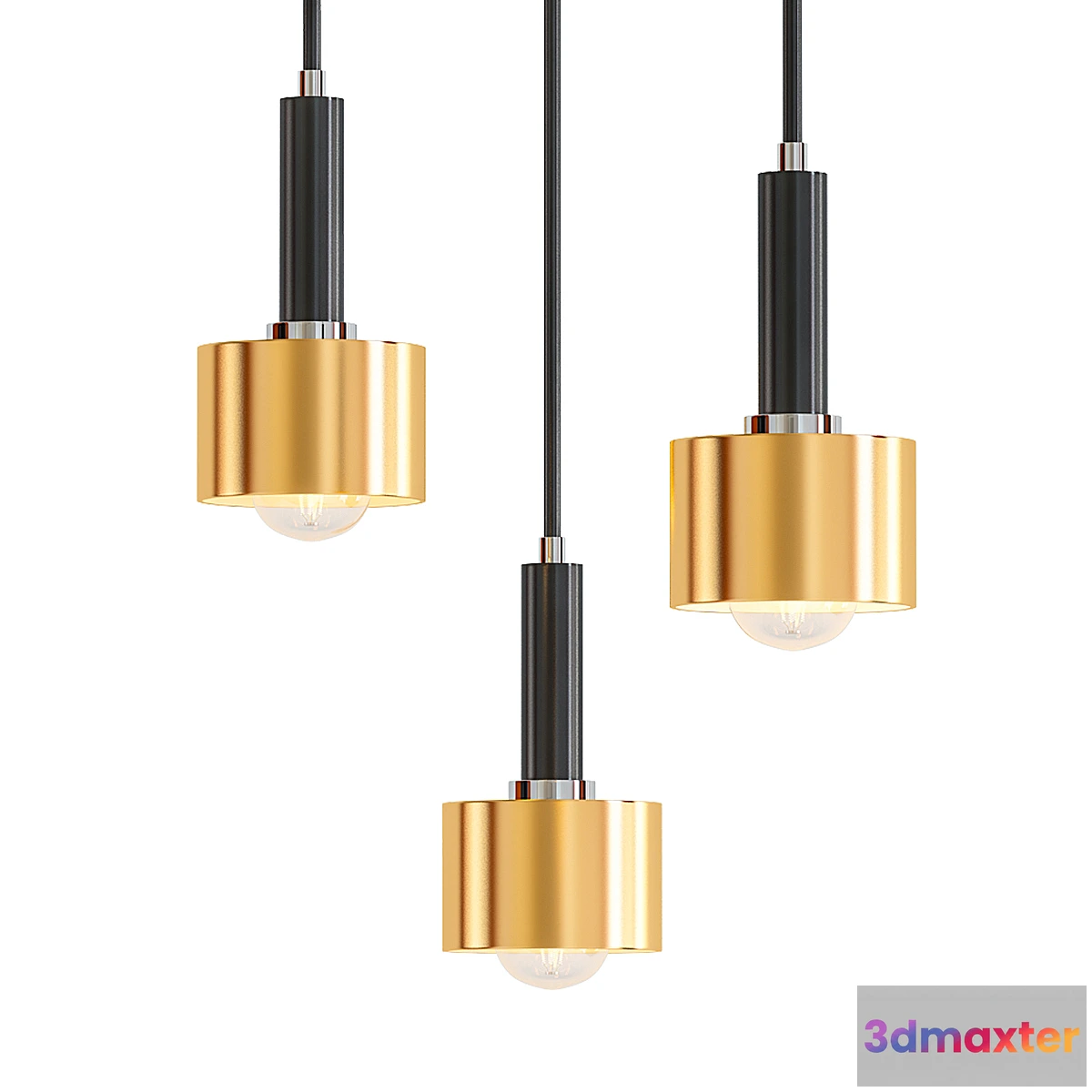 1443022 - Lamps Nordic Modern Simple Copper 3D Max