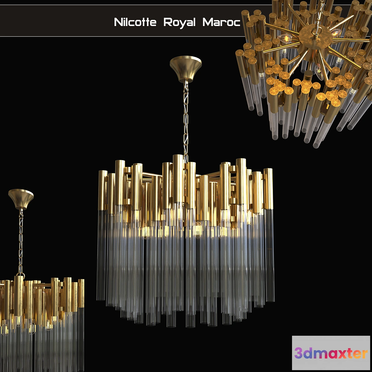 1443110 - Chandelier ceiling Nilcotte Royal Maroc 3D Max