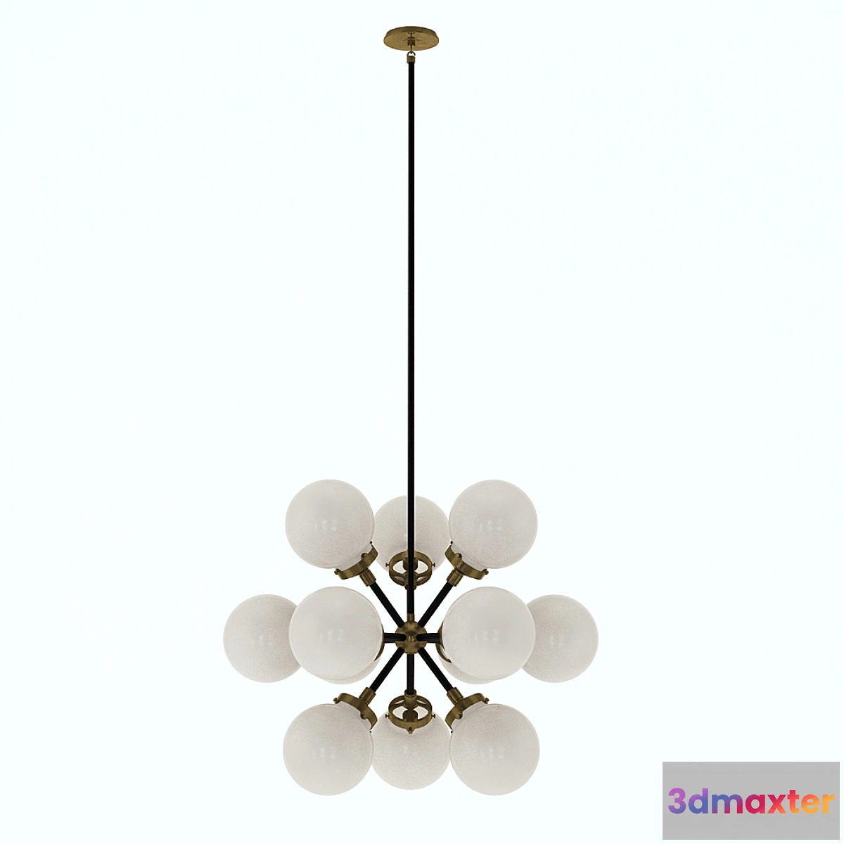 1443394 - Ian K. Fowler Modern Bistro Small Round Chandelier 3D Max