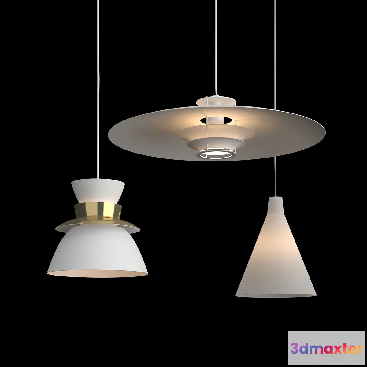 1443622 - Artek Lamps TW002 U336 JL341 3D Max