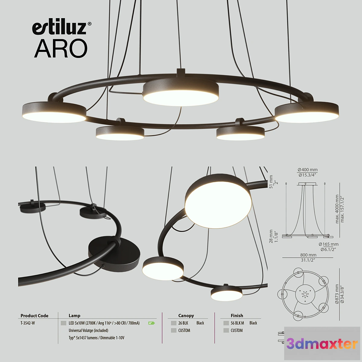 1444248 - Estiluz Aro 3542 3D Max