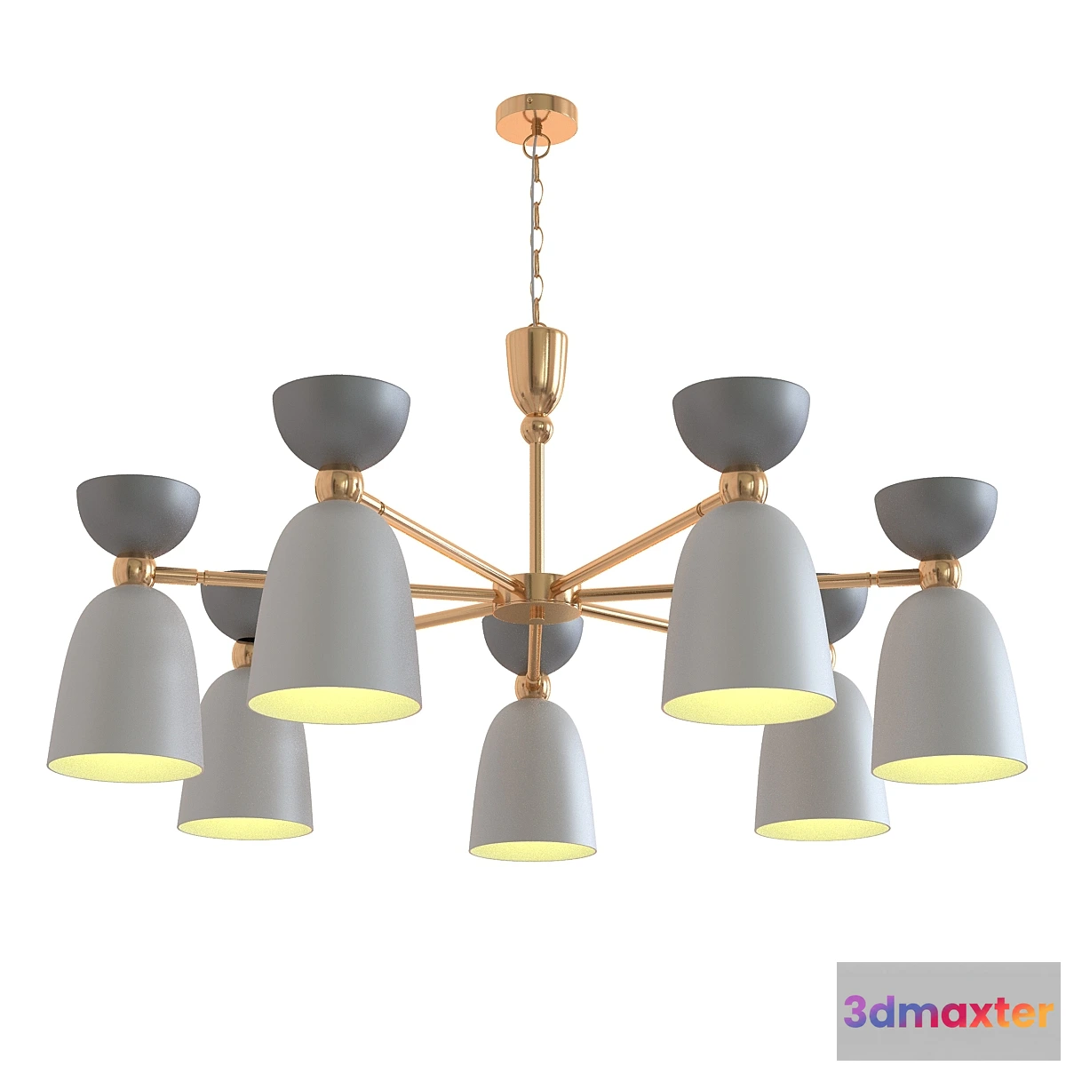 1444328 - Suspension lamp maytoni cloches 3D Max