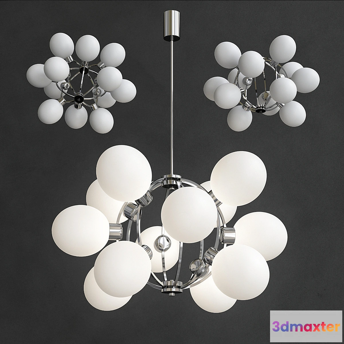 1444344 - Space Age Sputnik Lamp 12 3D Max