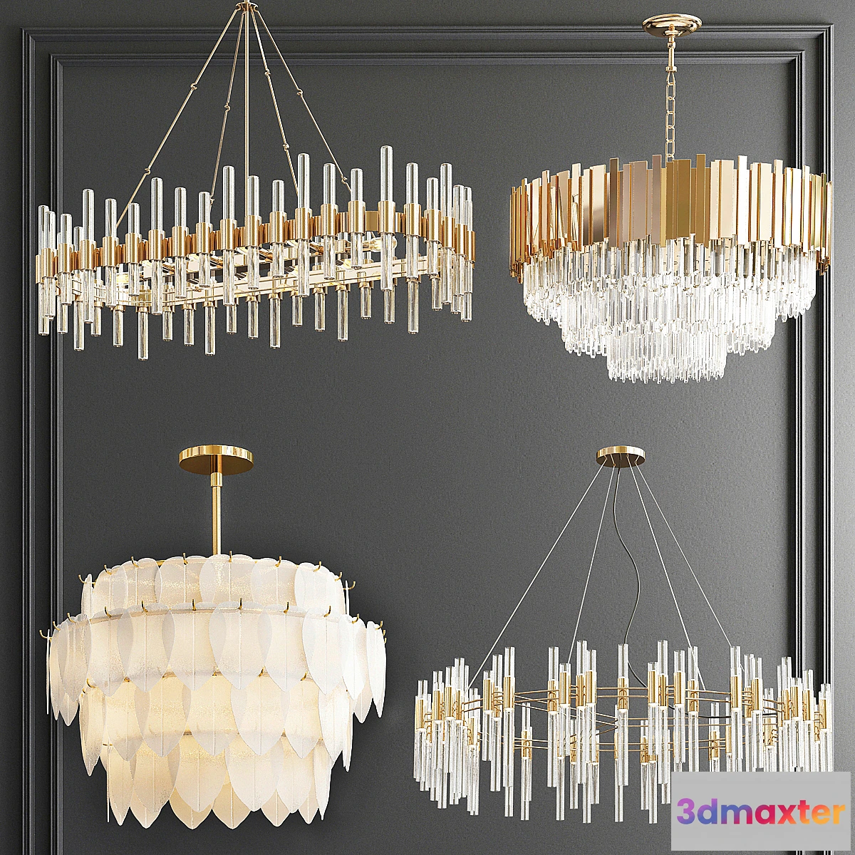1444546 - Four Exclusive Chandelier Collection_68 3D Max