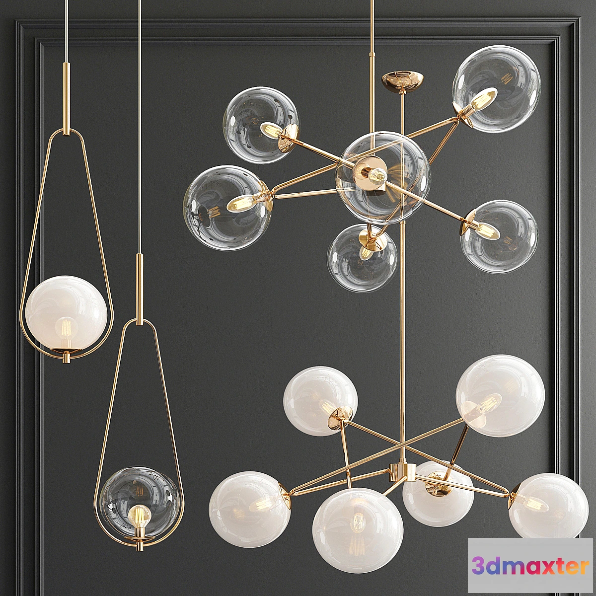 1444726 - Chandelier & Pendant collection_1 3D Max