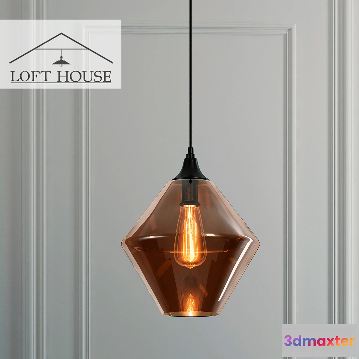 1444788 - Hanging lamp LOFT HOUSE P-160 3D Max