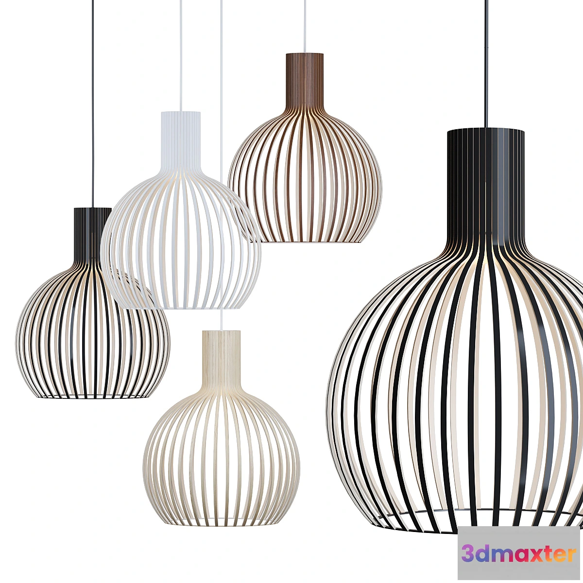 1445120 - Octo Small 4241 Pendant 3D Max