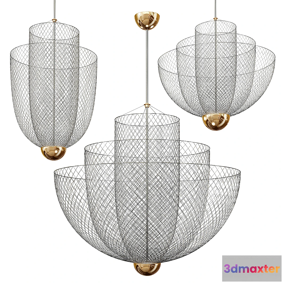 1445538 - Moooi Meshmatics Chandelier 3D Max