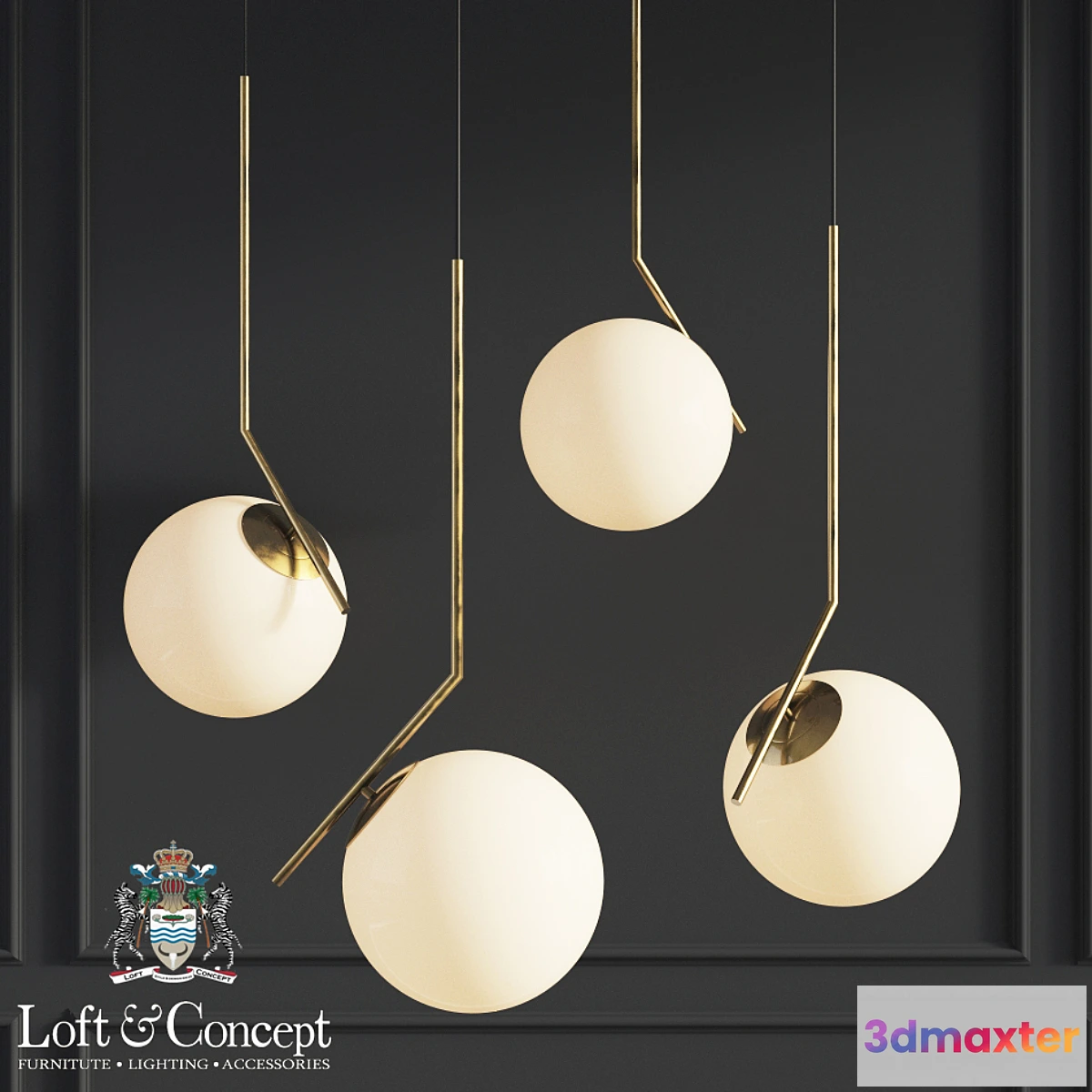 1445710 - Flos Lights Family Michael Anastassiades Pendant 3D Max