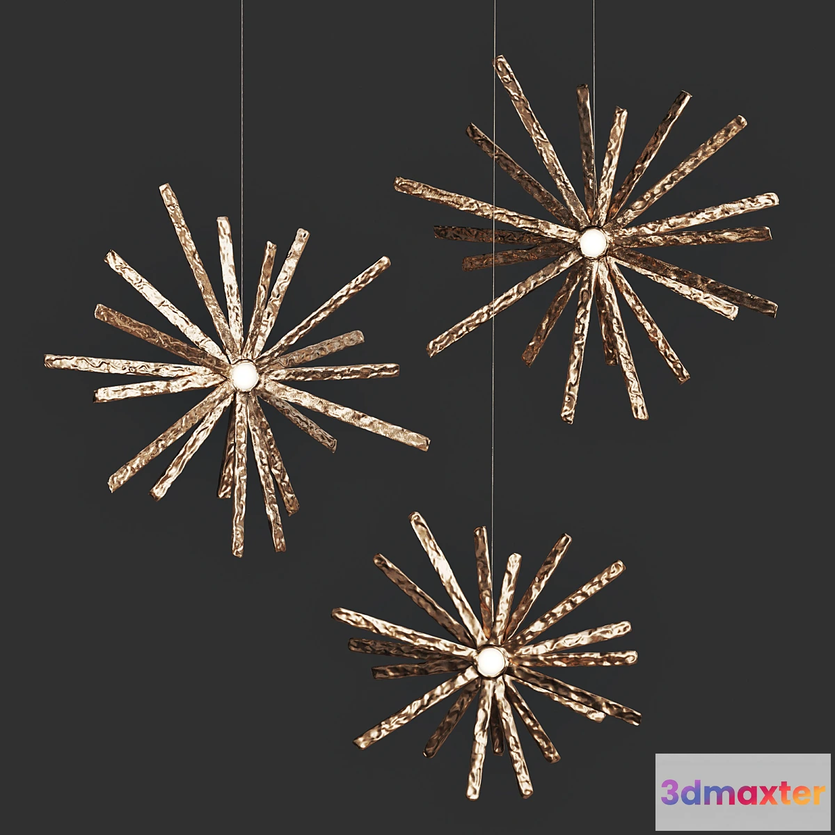 1445742 - Hanging art lamp Zvezda Vetvi store 3D Max