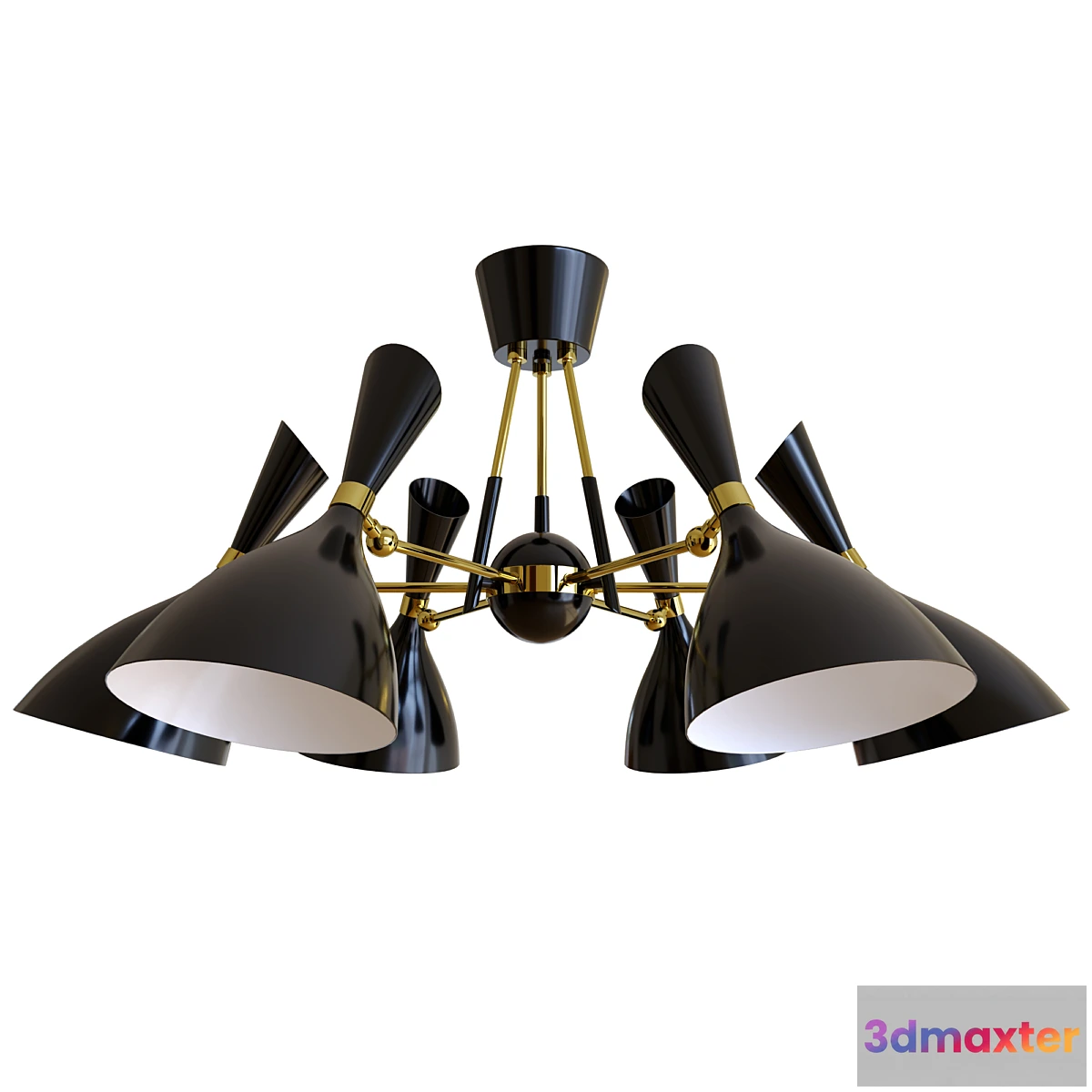1445798 - Duke Chandelier 6 black 3D Max