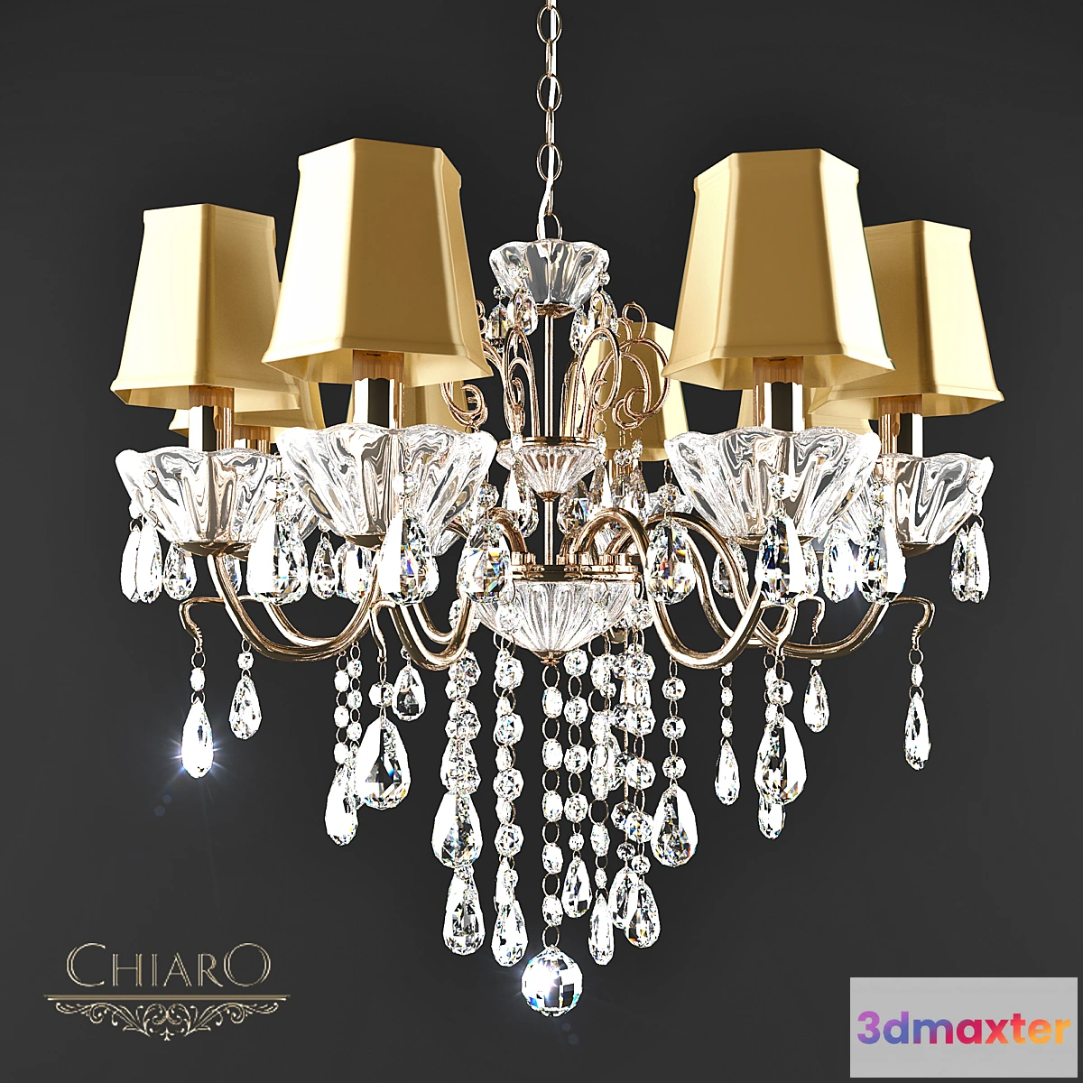 1446724 - Chandeliers Pendant CHIARO 282010908 3D Max