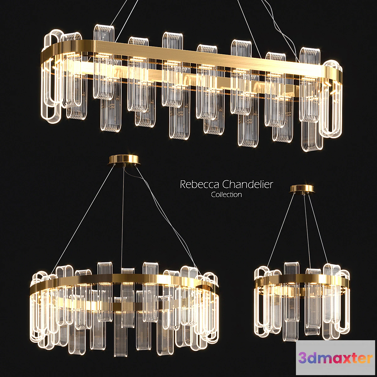 1446736 - Rebecca Chandelier Collection 3D Max