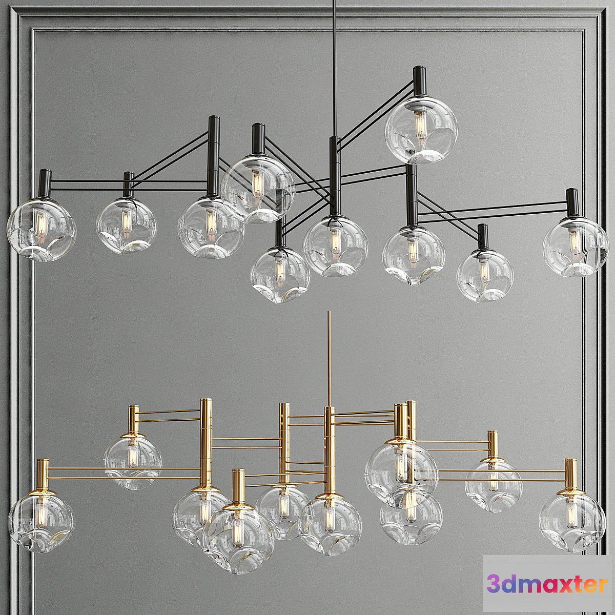 1447032 - Temper chandelier 3D Max