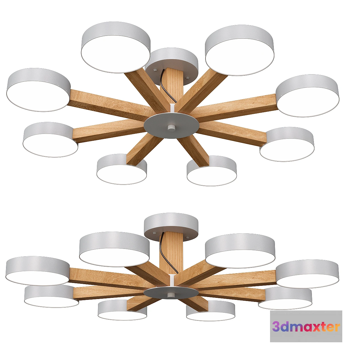 1447598 - Modern Luxury Multi Stem Lamp Chandelier 3D Max