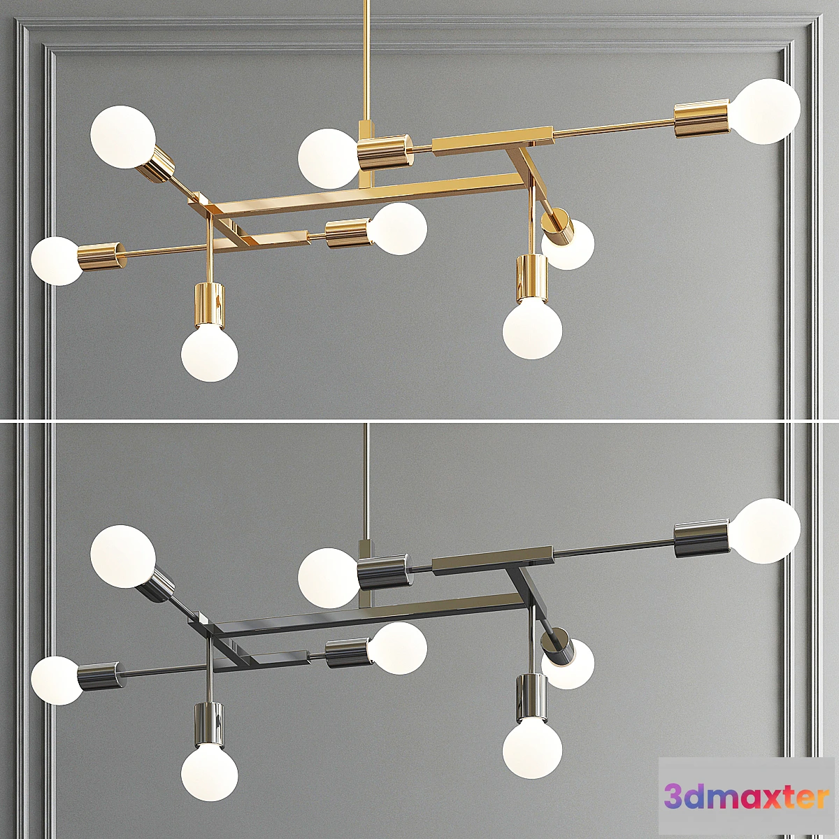 1447740 - YOKA Modern Metal Pendant Light 3D Max