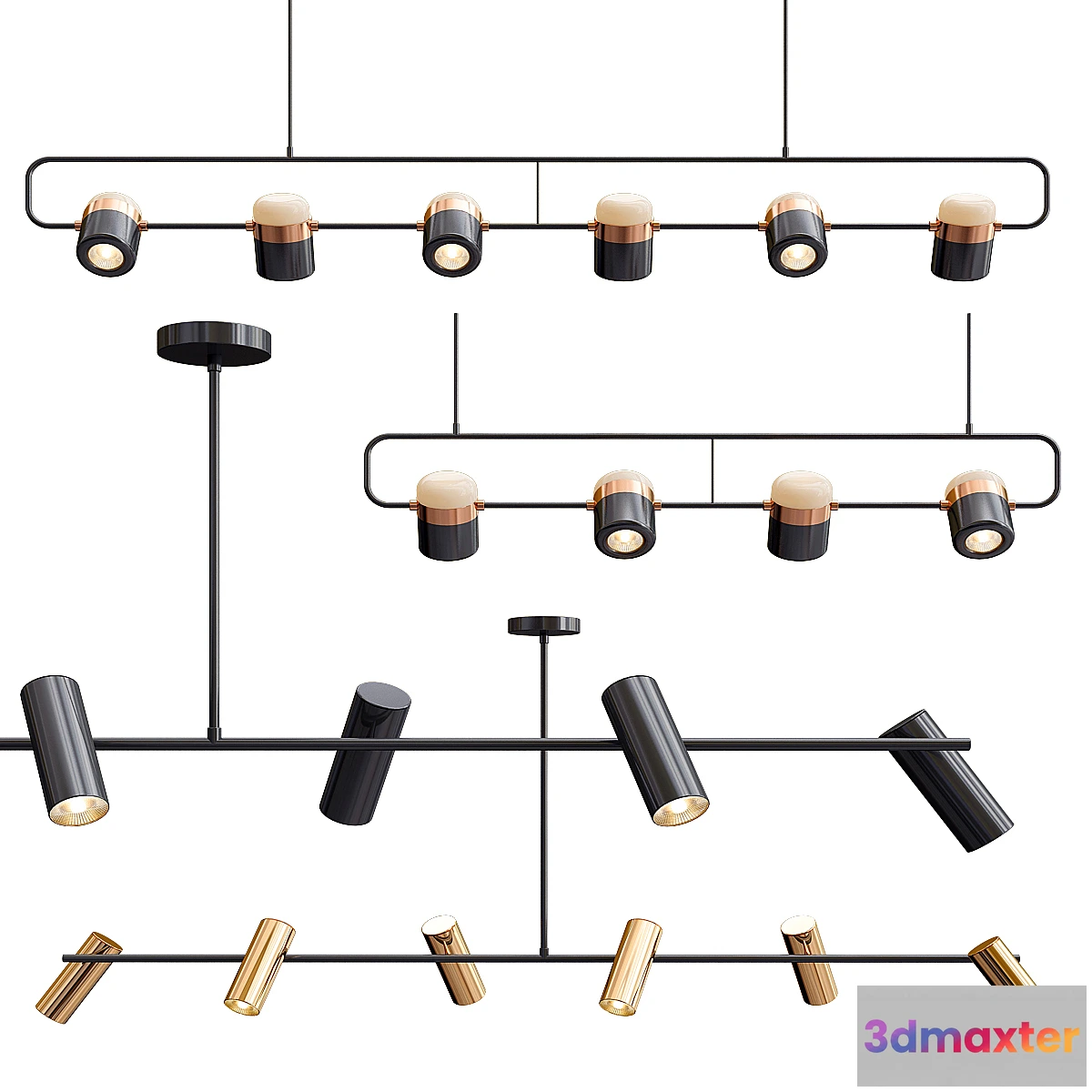 1447760 - Obie Diner & Ling PL6 Linear Suspension Light 3D Max