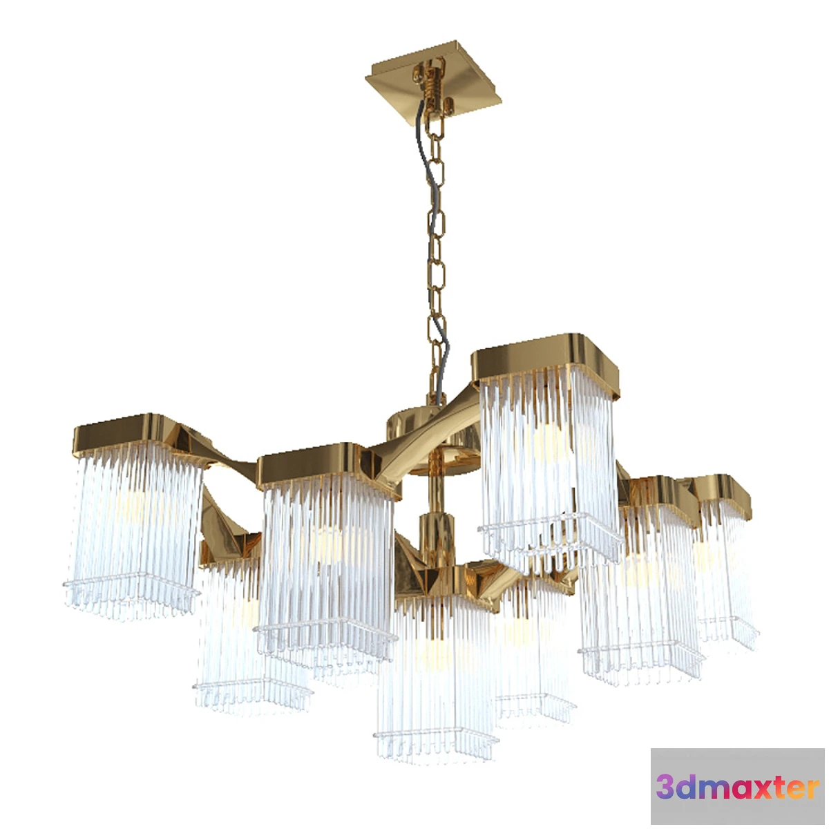1447826 - Hollywood Regency Pendant Lamp 3D Max