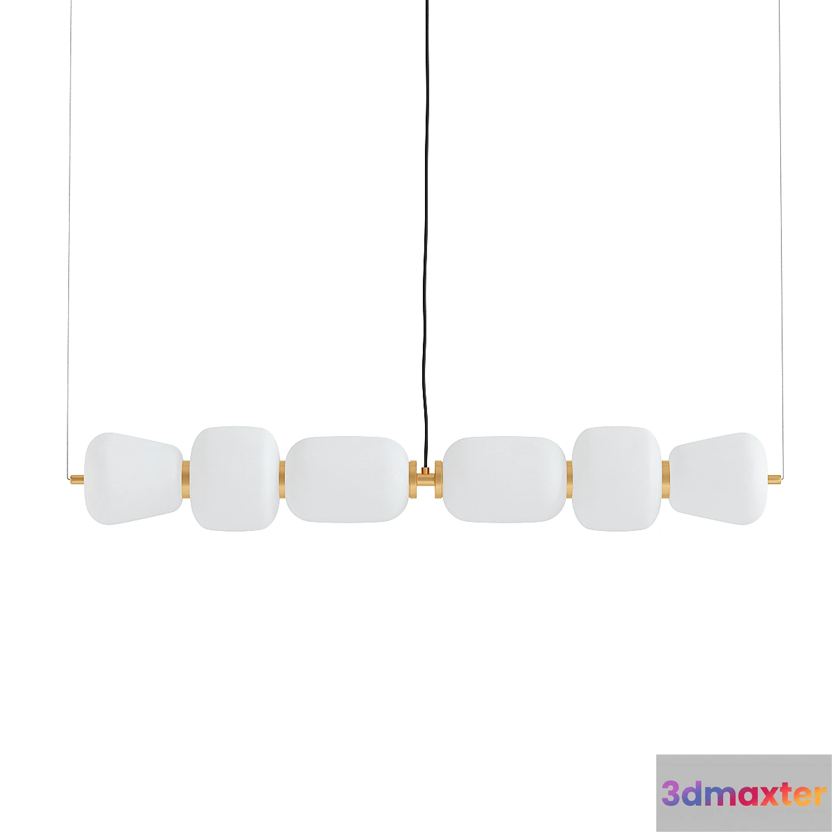 1448372 - Kace 2 Light Kitchen Island Linear Pendant 3D Max