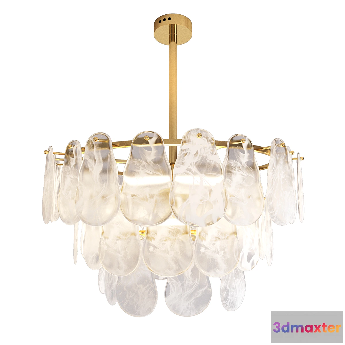 1448668 - Chandelier Loft Concept Maat Textured Glass 3D Max
