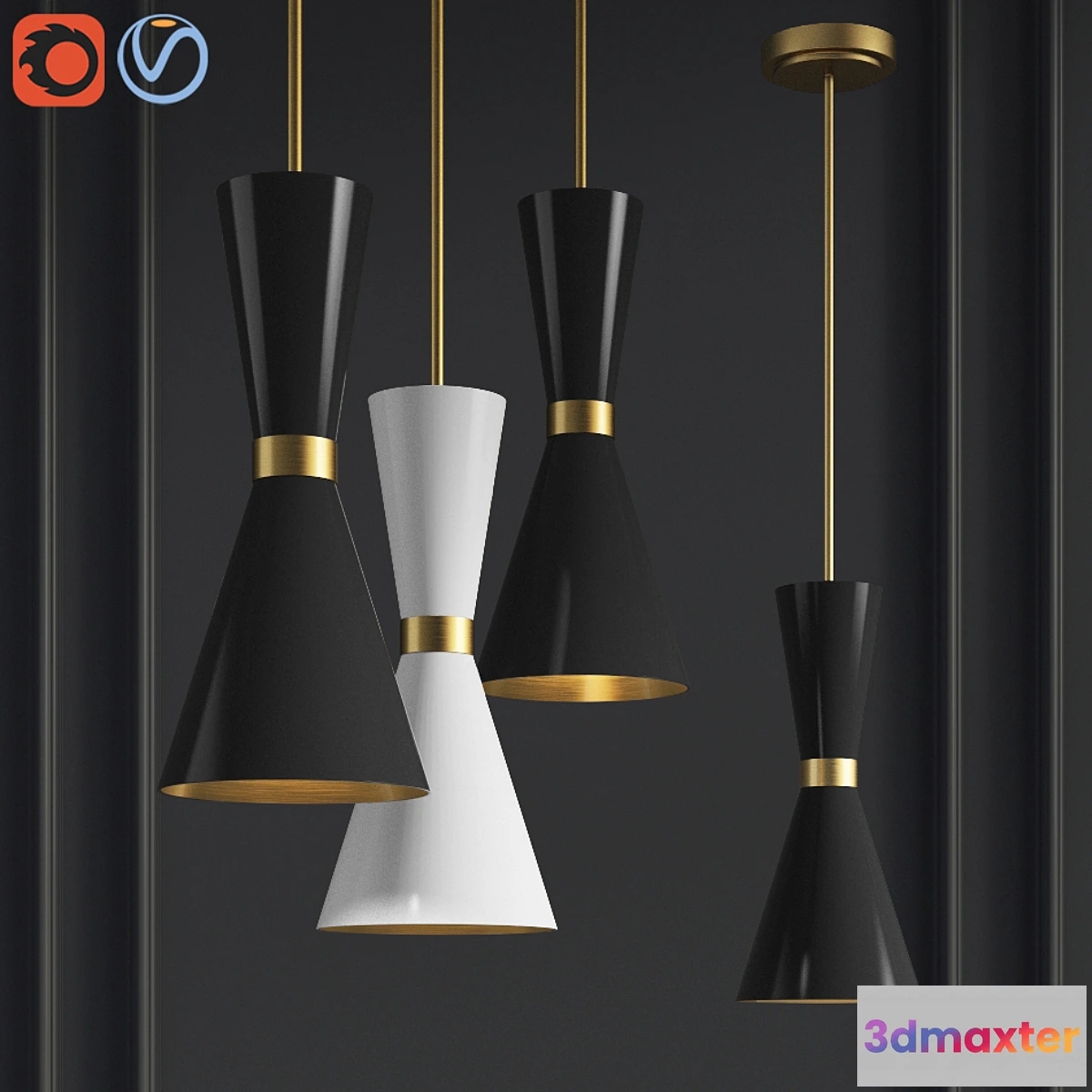 1449070 - Chandelier Delightfull Cairo Pendant 3D Max