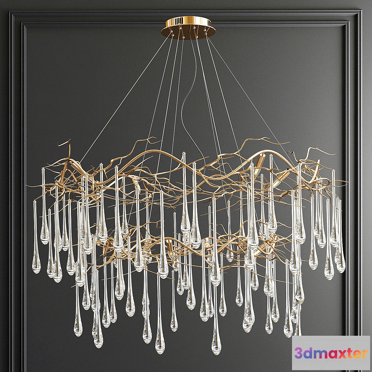 1449138 - John Richard Double Tear chandelier 3D Max