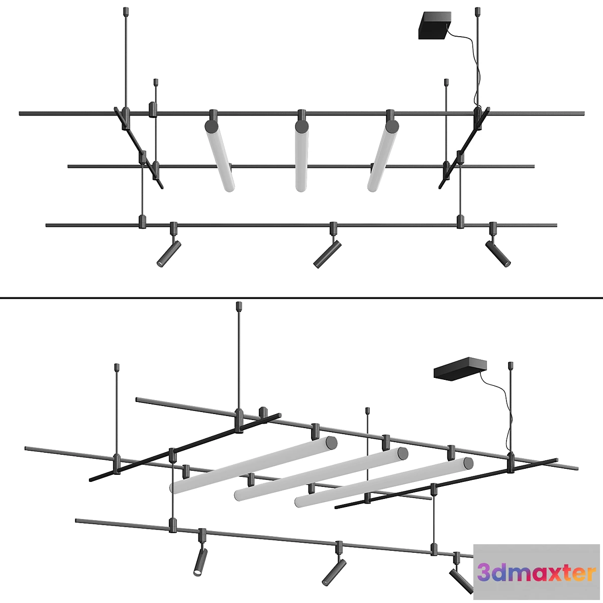 1449388 - Crimson Decorative Chandelier 3D Max