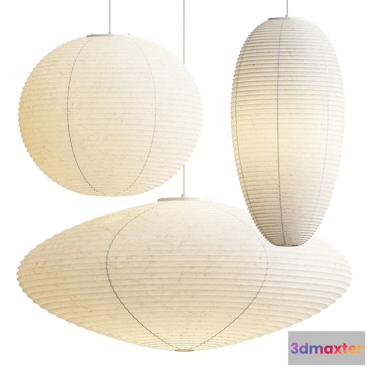 1449690 - Vitra Akari Pendant Lights 3D Max