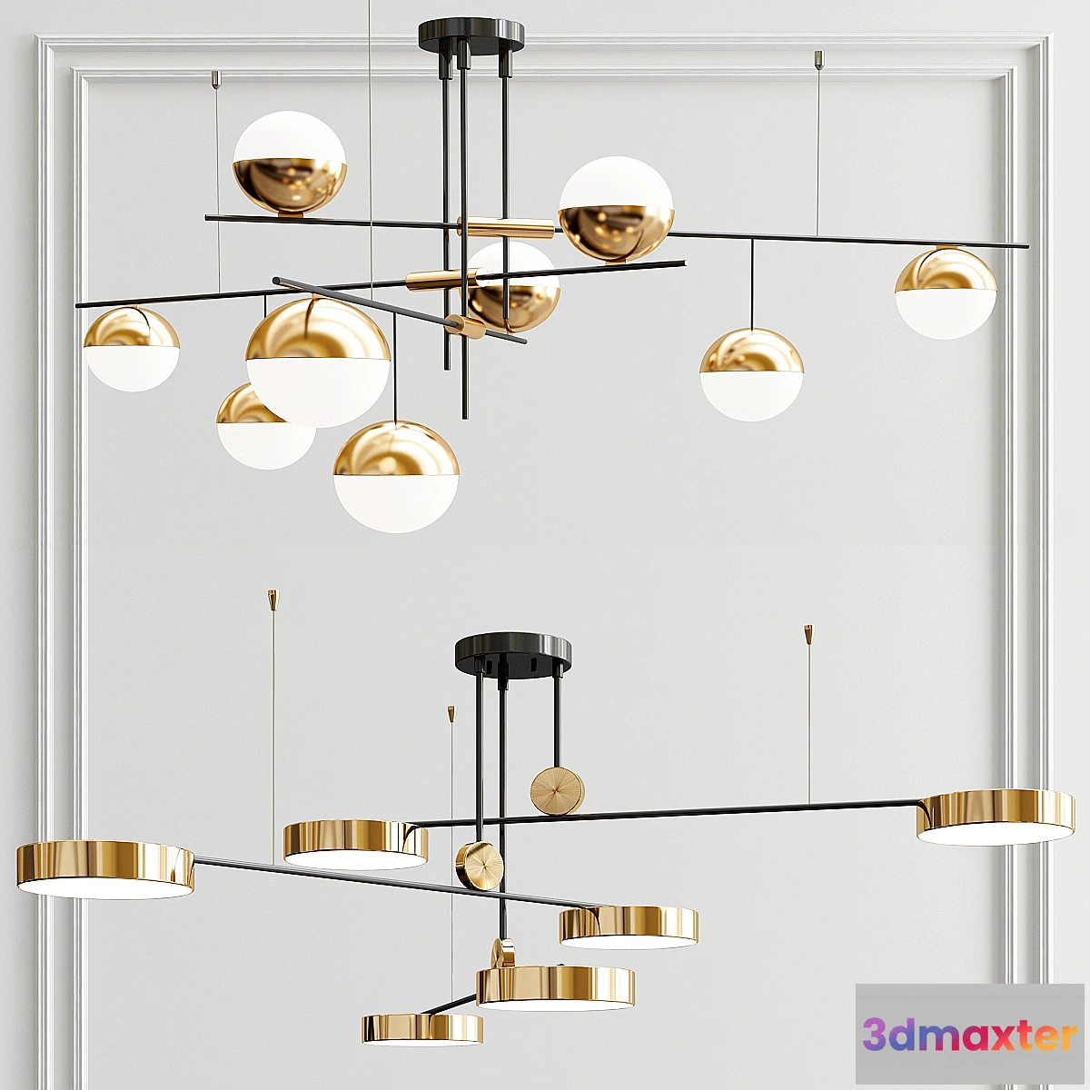 1449782 - Technum Led Chandelier - 2 type 3D Max