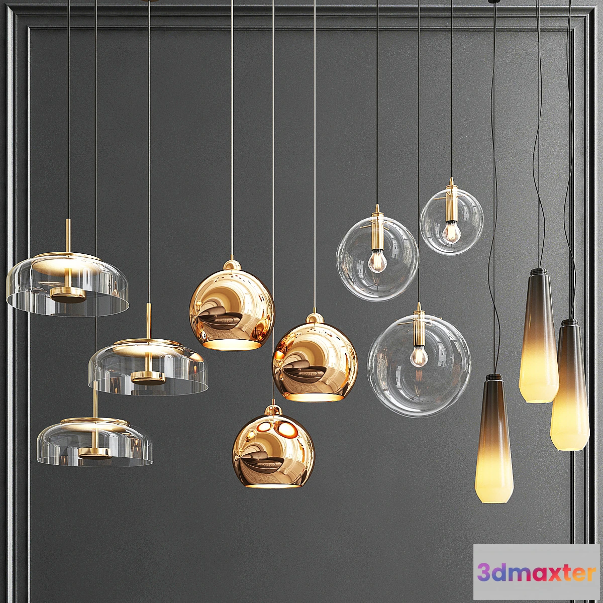 1449842 - New Collection of Pendant Lights 9 3D Max